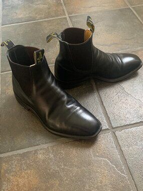 R.M. Williams black Chelsea boots